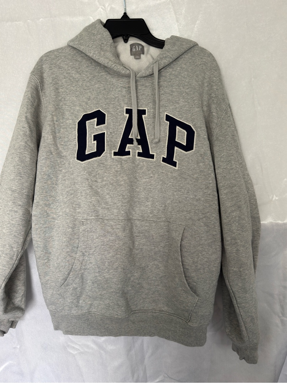 GAP Gray Hoodie with Navy Lettering